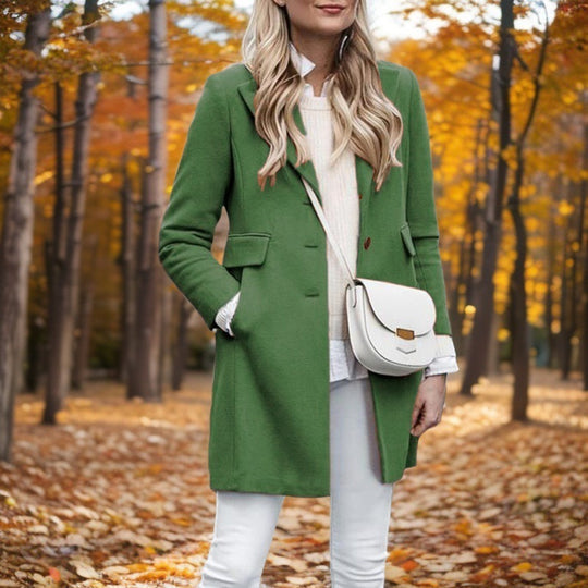 Damen Eleganter Wollmantel EB