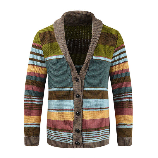 Damen Strickjacke mit buntem Muster EB