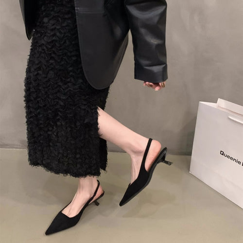 Damen elegante Sling-Pumps mit modischem Design und bequemem Blockabsatz EB