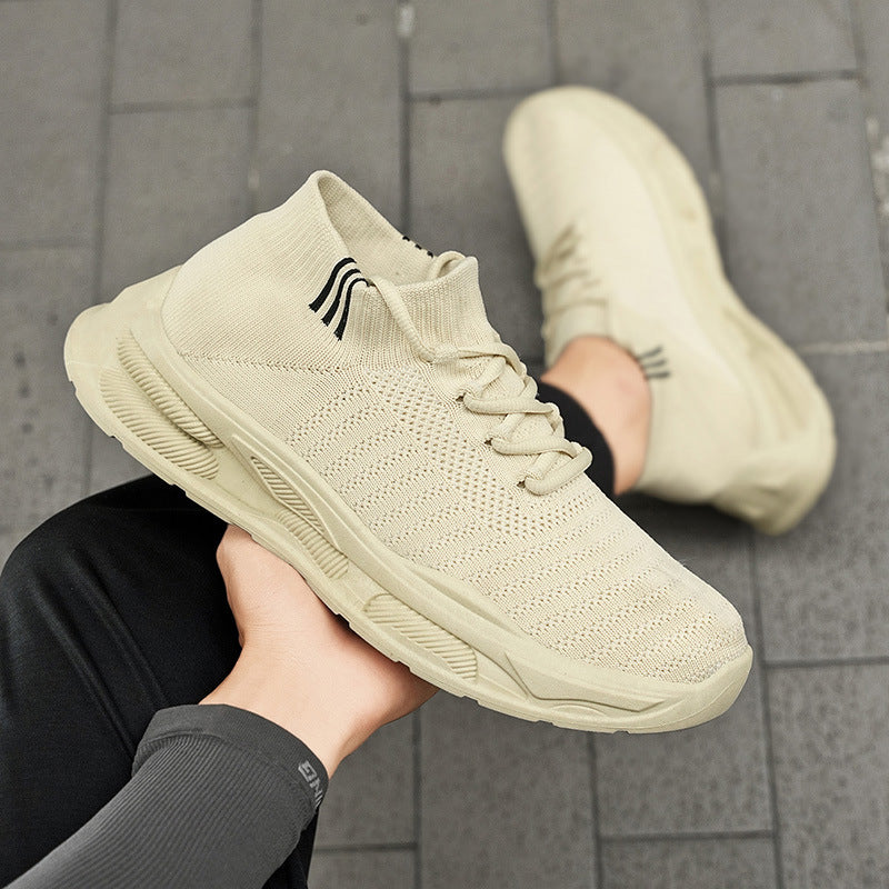 Damen Sportliche High-Top Sneakers mit atmungsaktivem Obermaterial und flexiblem Schaft EB