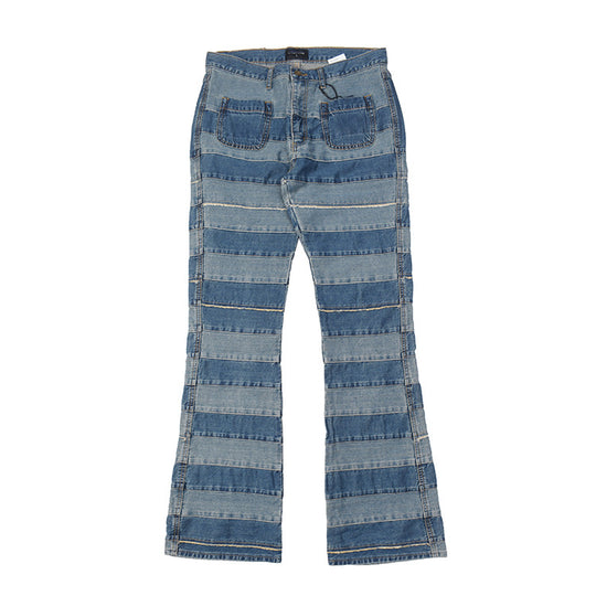 Damen Jeanshose mit modernem Streifenmuster und bequemer Passform EB