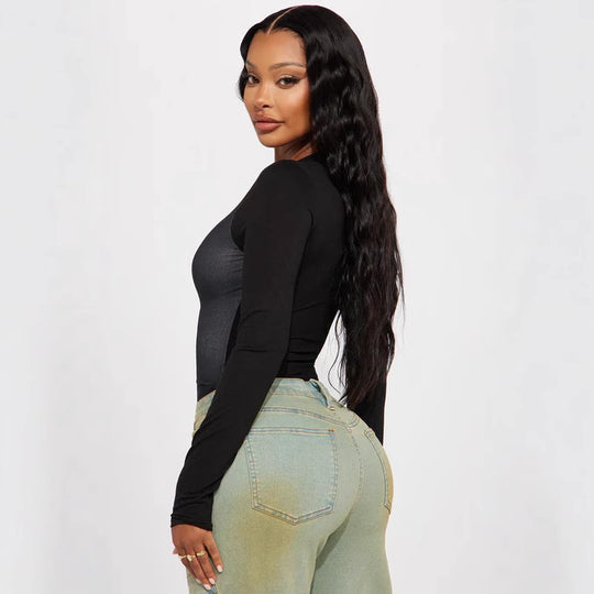 Damen Langarm Bodysuit EB