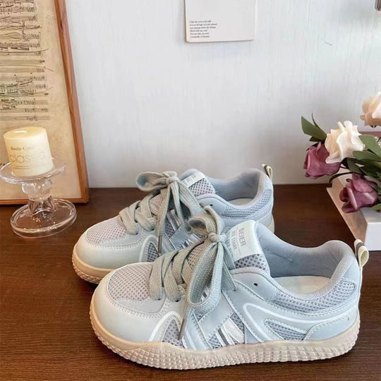 Damen Sportliche Sneakers mit atmungsaktiver Mesh-Oberfläche und rutschfester Sohle EB