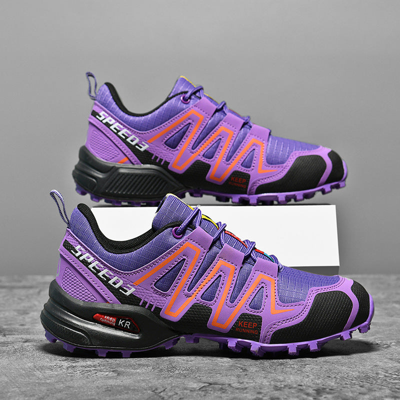 Damen Sportliche Trailrunning-Schuhe mit rutschfester Profilsohle und atmungsaktivem Obermaterial EB
