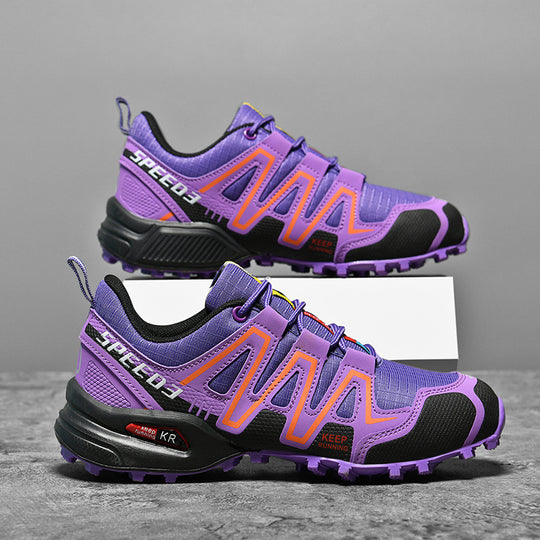 Damen Sportliche Trailrunning-Schuhe mit rutschfester Profilsohle und atmungsaktivem Obermaterial EB