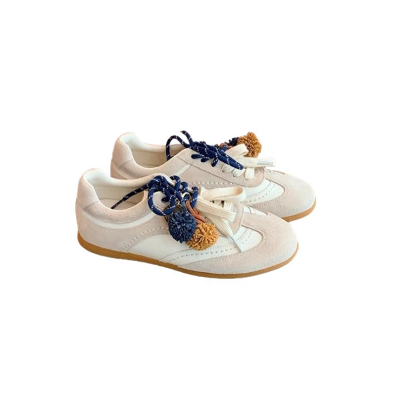 Damen Sneaker mit dekorativen Quasten und weichem Obermaterial EB