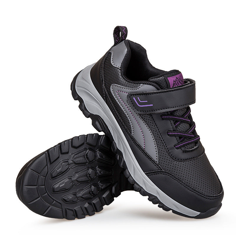 Damen Sportliche Wandersneaker mit atmungsaktivem Obermaterial und flexibel anpassbarem Verschluss EB