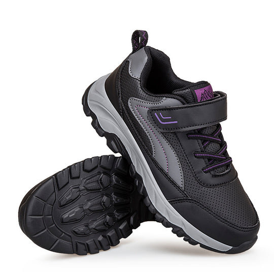 Damen Sportliche Wandersneaker mit atmungsaktivem Obermaterial und flexibel anpassbarem Verschluss EB