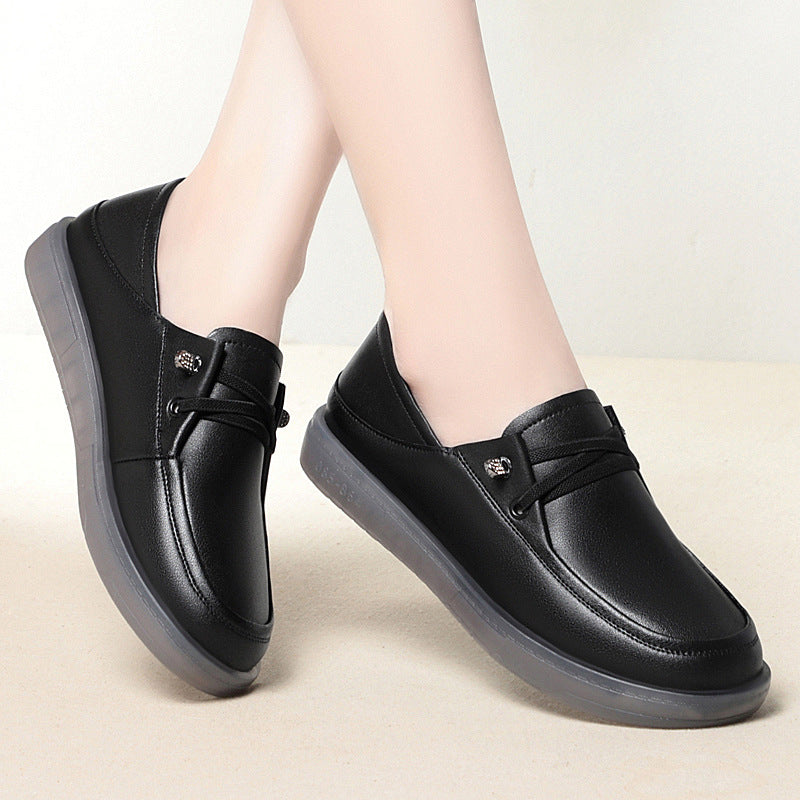 Damen Freizeit Mokassins mit elegantem Riemendesign und rutschfester Sohle EB