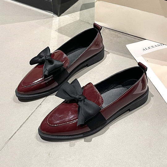 Damen elegante Slipper mit dekorativem Schleifen-Detail EB