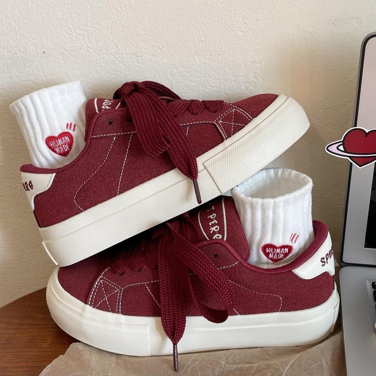 Damen Sportliche Sneaker mit hohem Kragen und eleganter Schnürung EB