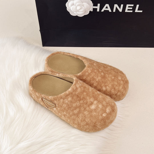 Damen Flauschige Filzclogs EB