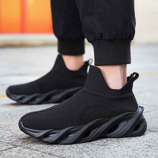 Damen High-Performance Laufschuhe mit elastischem Strick-Obermaterial und innovativer Sohlenkonstruktion EB