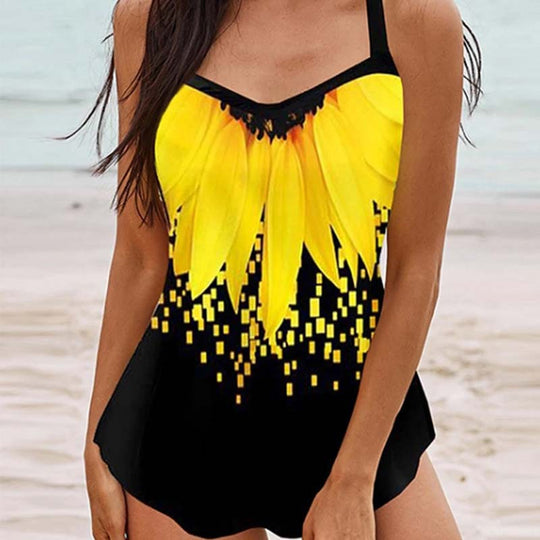 Damen Badekleid mit modernem Farbverlauf EB