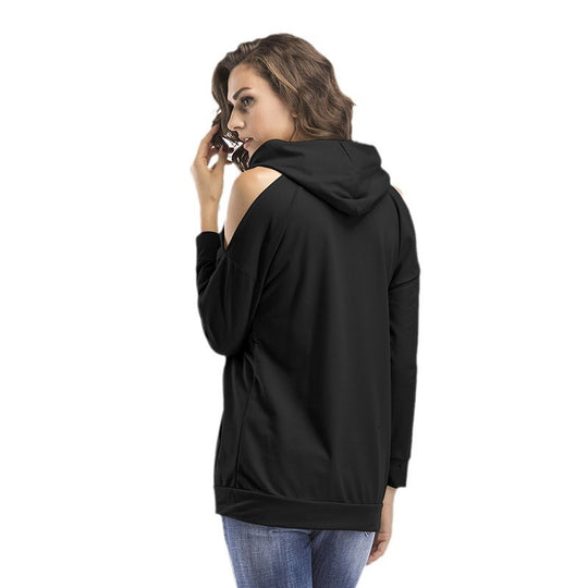 Damen Sweatshirt mit Off-Shoulder Design und bequemer Passform EB