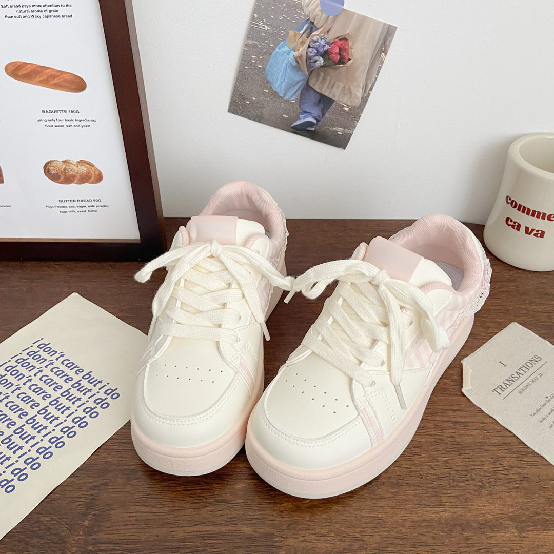 Damen Sneakers mit kariertem Design und komfortabler Dämpfung EB