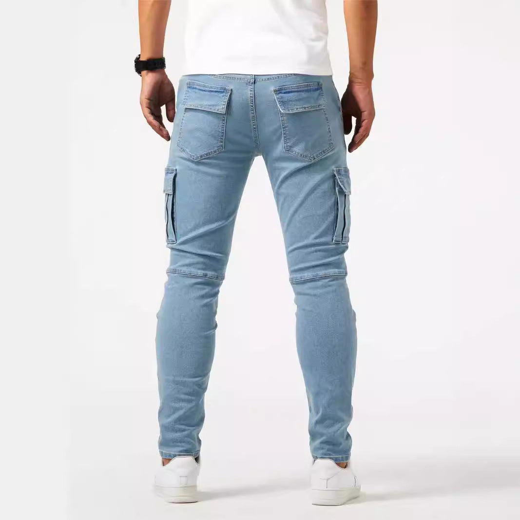 Herren Cargo-Jogginghose mit praktischen Seitentaschen und figurbetontem Schnitt EB