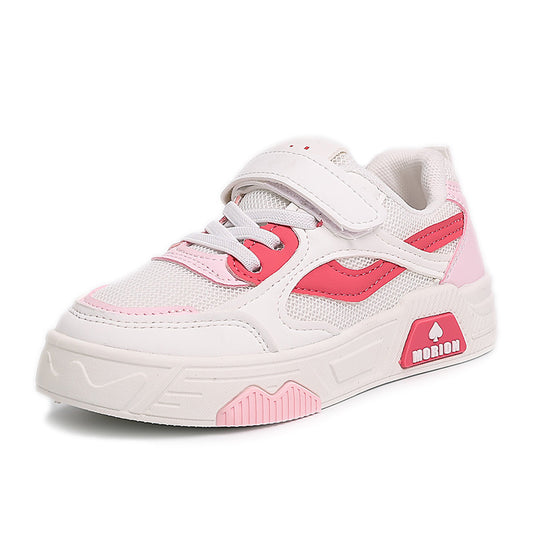 Damen sportliche Kindersneaker mit praktischen Klettverschlüssen EB