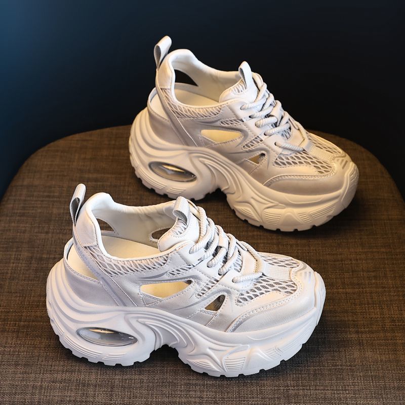 Damen Sportliche Chunky Sneakers mit atmungsaktiver Mesh-Oberfläche und komfortabler Dämpfung EB