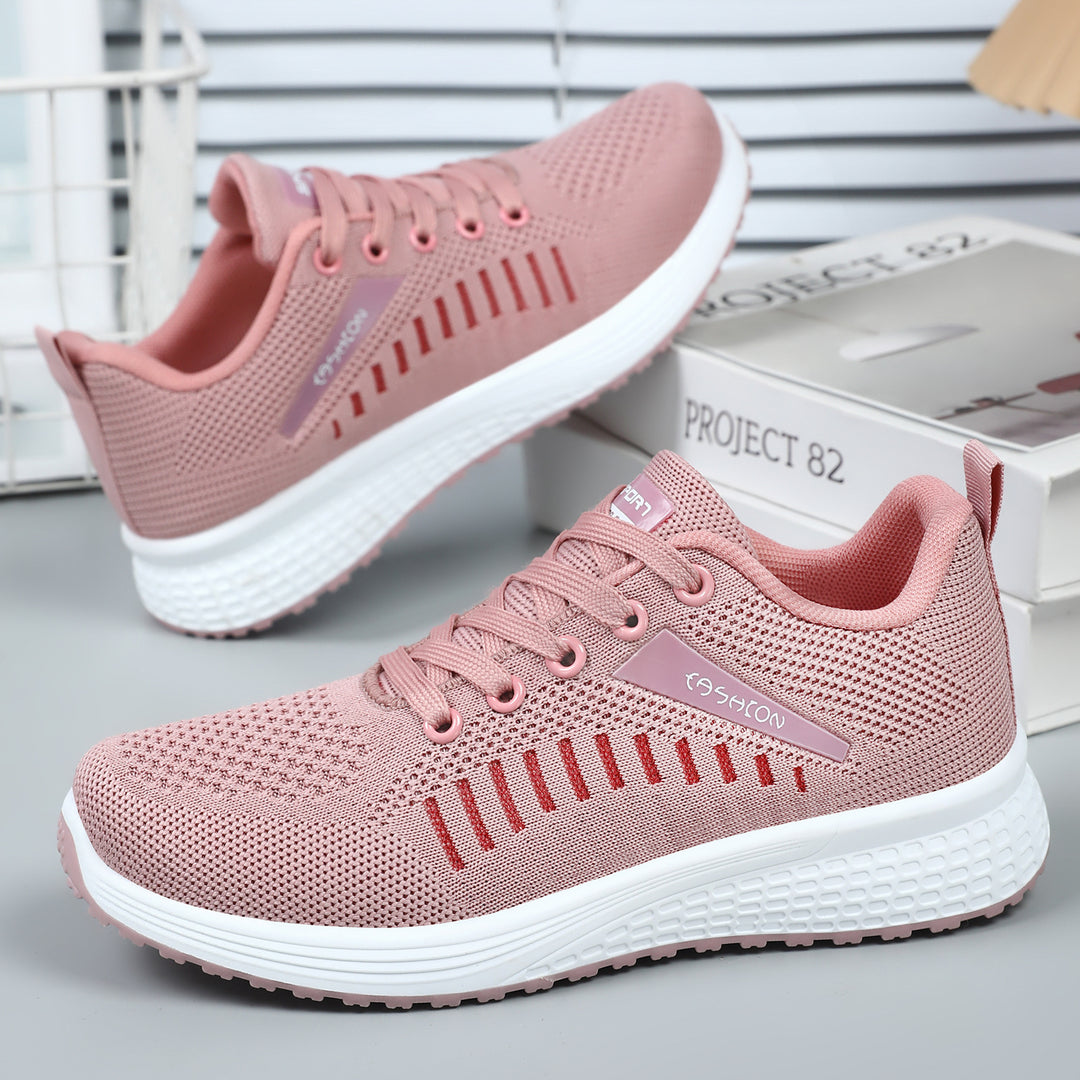 Damen Sportliche Laufschuhe mit atmungsaktivem Mesh-Obermaterial EB