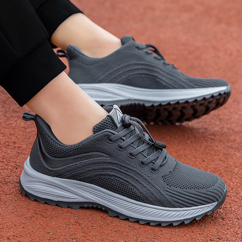 Damen Sportliche Laufschuhe mit innovativer Strickoberfläche und dämpfender Sohle EB
