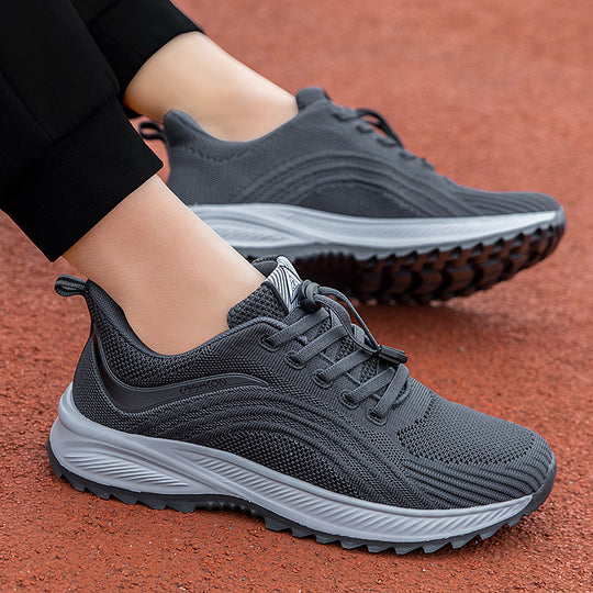 Damen Sportliche Laufschuhe mit innovativer Strickoberfläche und dämpfender Sohle EB