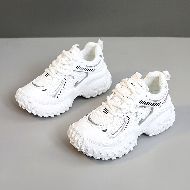 Damen sportliche Sneakers mit dämpfendem Komfort und atmungsaktiver Netzstruktur EB