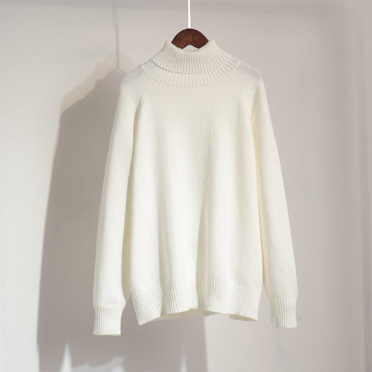 Damen Feinstrickpullover mit hohem Kragen EB