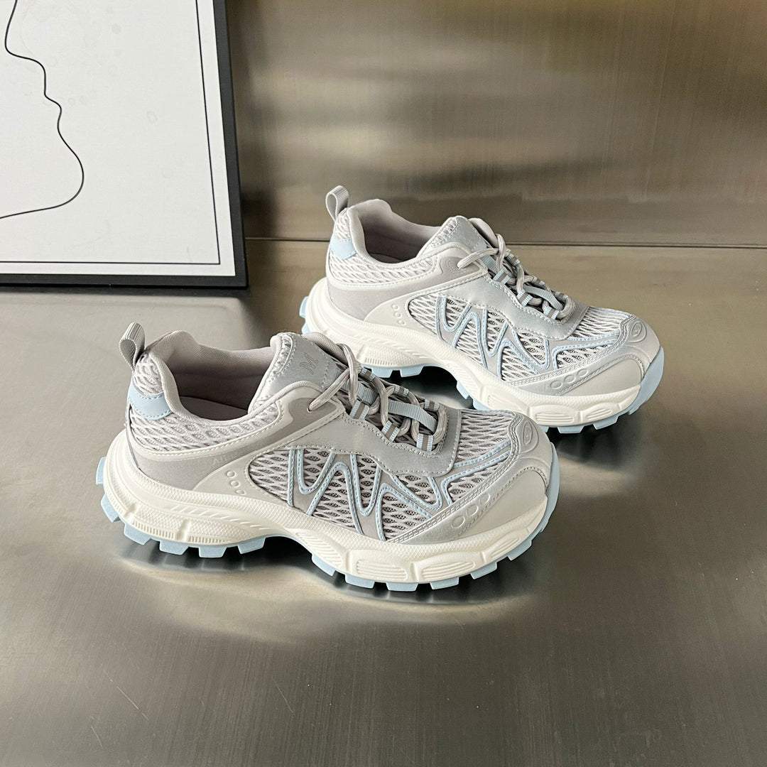 Damen Sportliche Trail Sneakers mit atmungsaktiver Mesh-Oberfläche und rutschfester Sohle EB