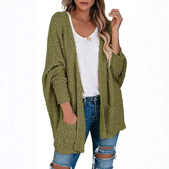 Damen Großer Cardigan mit lockerer Struktur EB