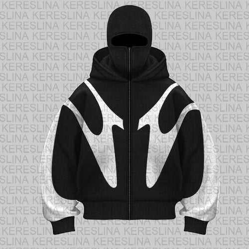 Damen trendige oversized Kapuzenjacke EB