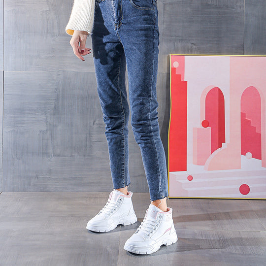 Damen High-Top Sneaker mit kuscheligem Innenfutter EB