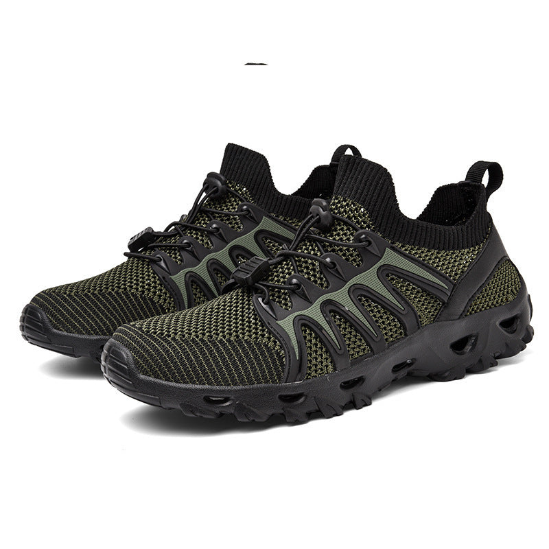 Damen Atmungsaktive Sportschuhe mit elastischem Schnürsystem und rutschfester Sohle EB