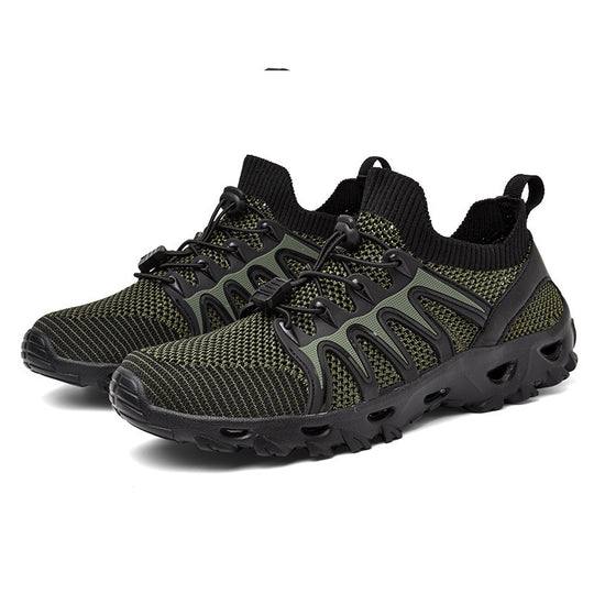 Damen Atmungsaktive Sportschuhe mit elastischem Schnürsystem und rutschfester Sohle EB