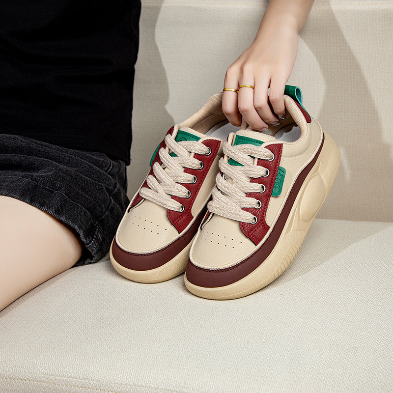 Damen Komfortabele Sneakers mit Retro-Details EB