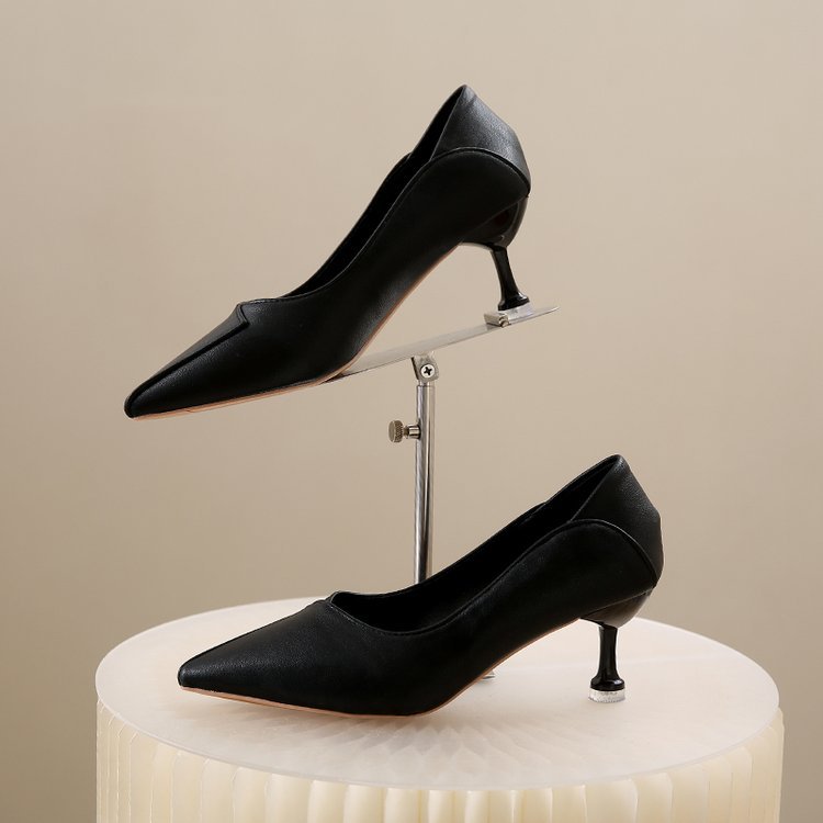 Damen elegante Spitzen Pumps mit einzigartigem Absatz EB