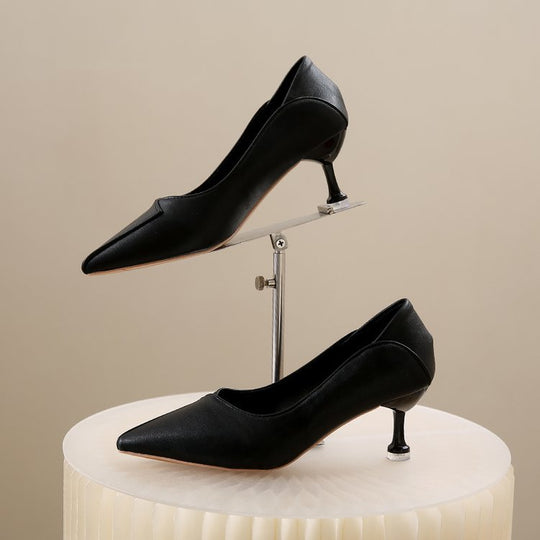 Damen elegante Spitzen Pumps mit einzigartigem Absatz EB