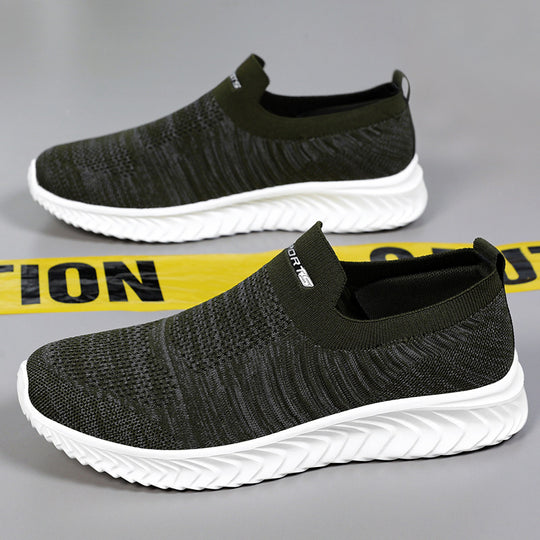 Damen Slip-On Sneakers mit atmungsaktivem Strickobermaterial von EB