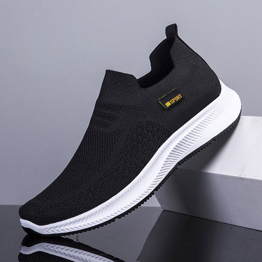 Damen Sportliche Sneaker mit elastischem Strickobermaterial EB