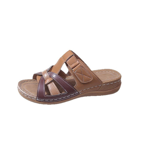 Damen Bequeme Riemensandalen mit ergonomischem Fußbett und modischem Riemendesign EB