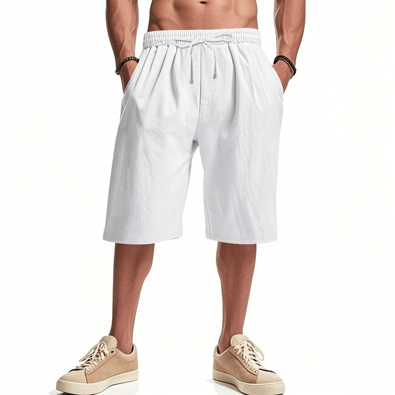 Herren bequeme Cargo-Shorts mit elastischem Bund und großzügigen Taschen EB