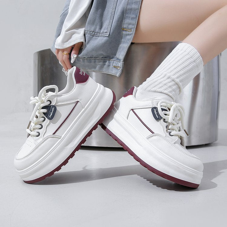 Damen Hochwertige Sportliche Plateau-Sneaker EB