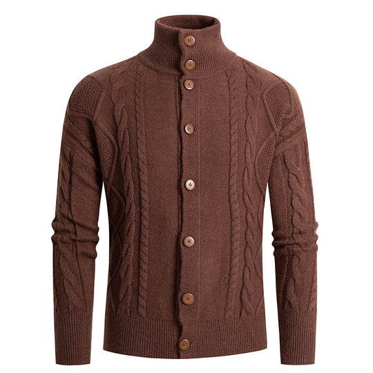 Herren Strickjacke mit eleganten Kabelmustern EB