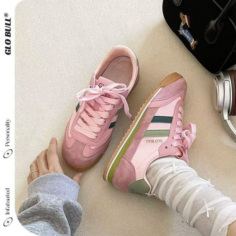 Damen Sportliche Sneakers mit atmungsaktivem Obermaterial und stoßdämpfender Sohle EB