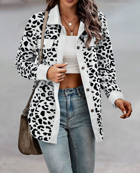Damen lässige und modische Karo-Jacke EB