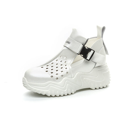 Damen Komfortable Sandalen mit luftigem Design und versenktem Riemen EB