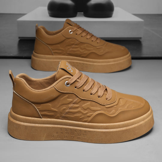 Damen Sneakers aus hochwertigem Leder mit trendiger Logostickerei von EB