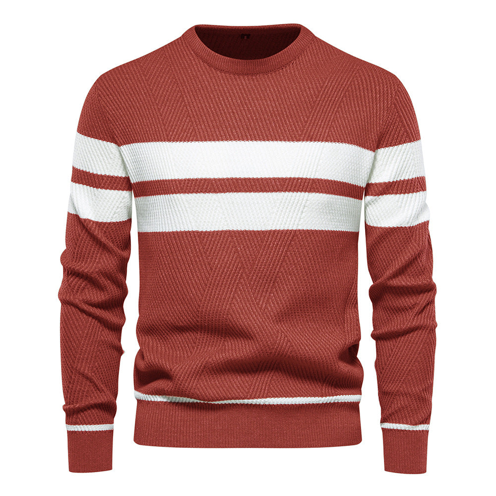 Herren strukturiertes Sweatshirt mit modernen Streifen EB