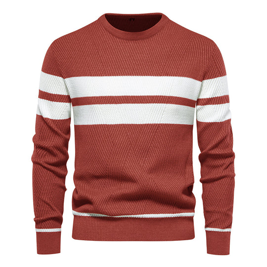 Herren strukturiertes Sweatshirt mit modernen Streifen EB