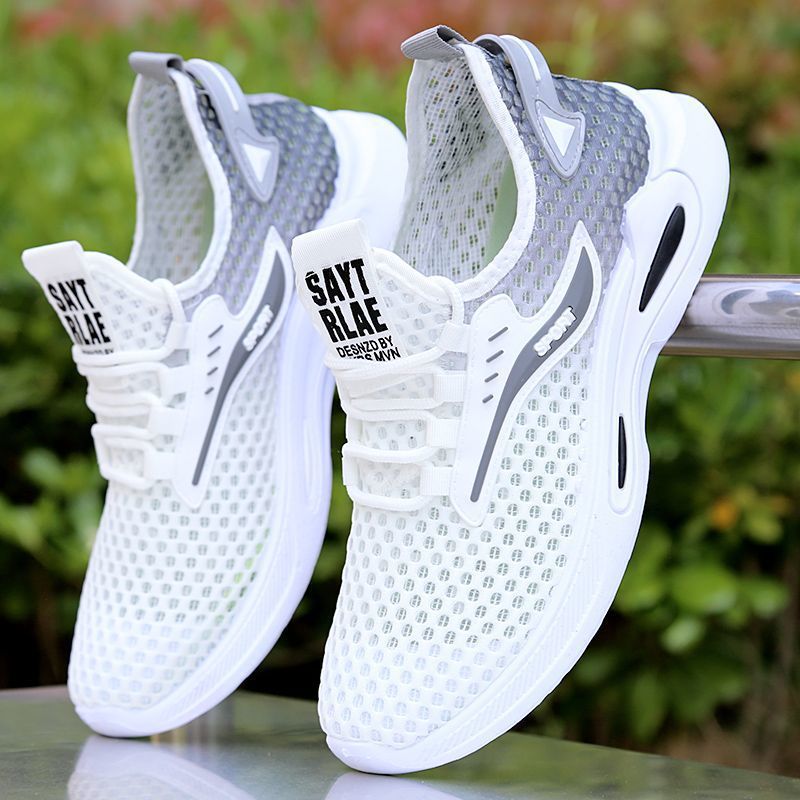 Damen Sportliche Mesh Sneakers mit elastischem Verschlusssystem EB